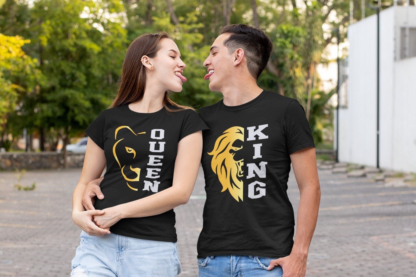 King Queen Shirt Couple Shirt Honeymoon Shirt Couples 