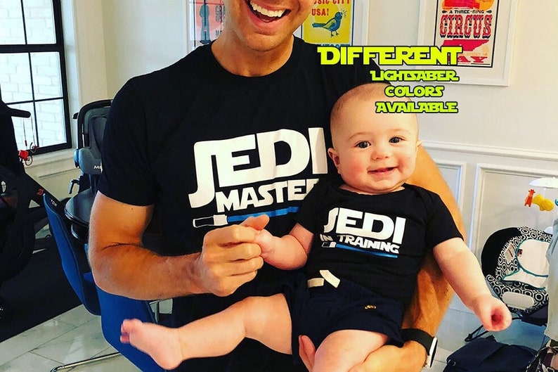 Dad son shirts Jedi master and Jedi in training, Matching father son shirts, Matching family, family shirts, Jedi master shirt, Jedi shirt 