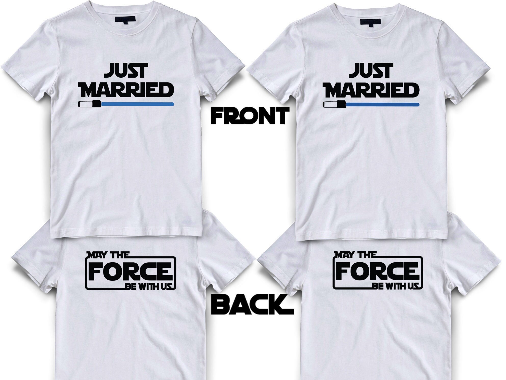Matching Just Married Star Wars Shirts Mr and Mrs Shirts Bride and Groom Matching Shirts Star Wars Couple Shirts Just Married Shirt Etsy Canada