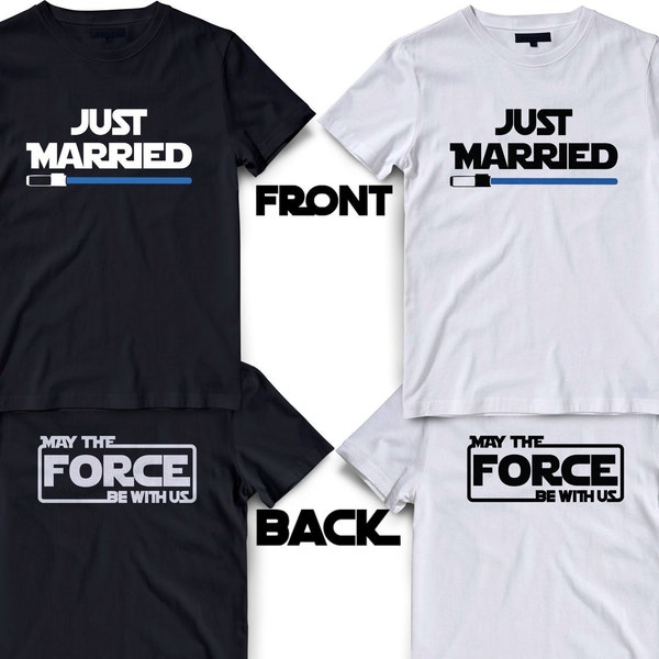 Camisas de Disney de Mr y Mrs Star Wars, Recién casados, Para él y para ella, Camisas de recién casados, Camisas de marido y mujer, Pareja a juego