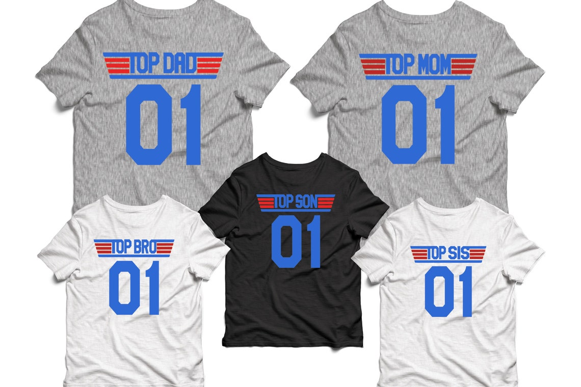 Family Matching Shirts Top Gun Father Son Matching Shirts Etsy