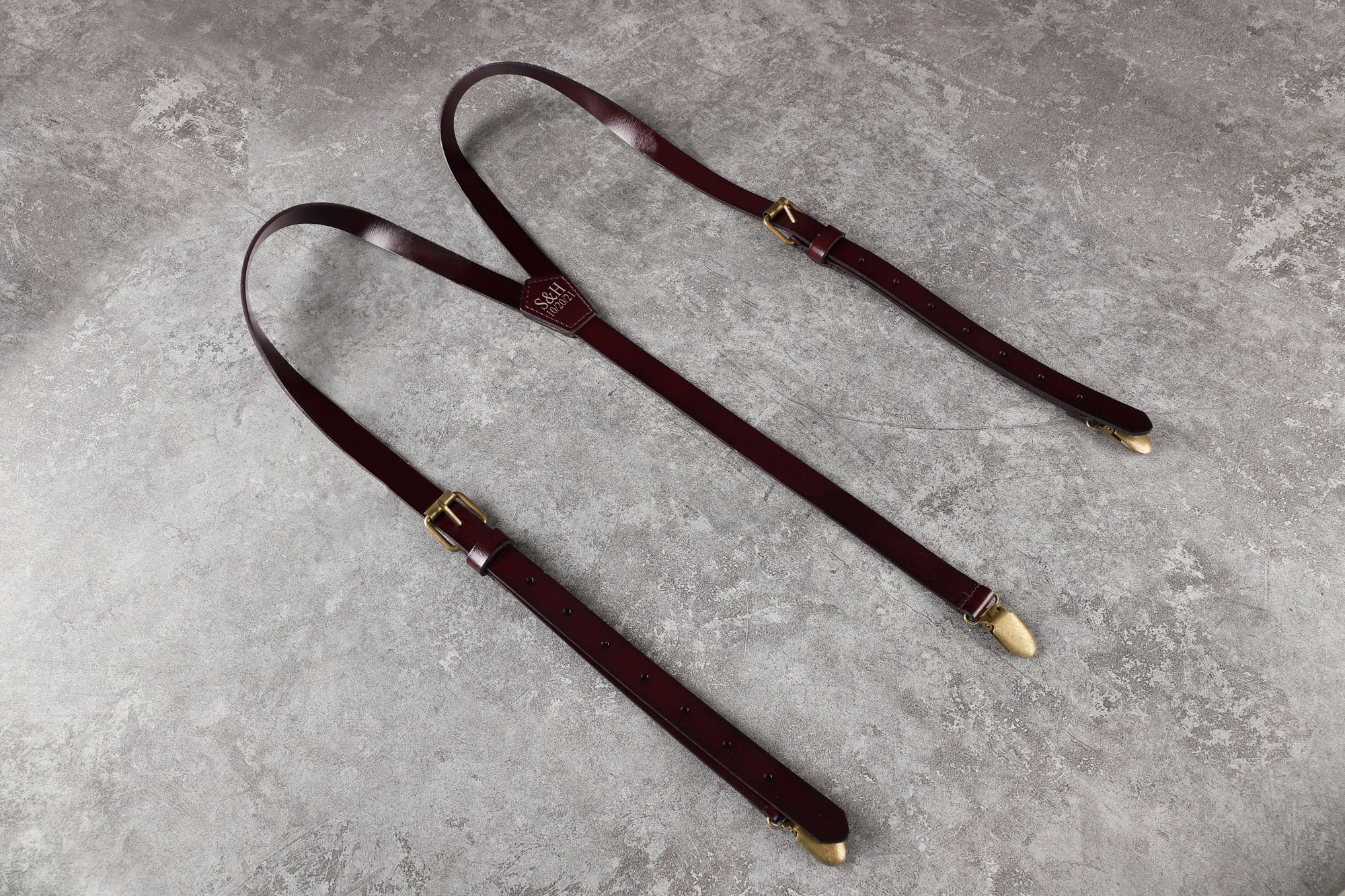 Leather Suspenders For Groomsmen Brown Suspenders Groomsmen Etsy