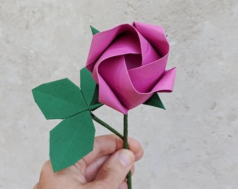 折り紙のバラ、バレンタインデーのプレゼント、妻への1周年記念のプレゼント、彼女へのロマンチックな誕生日プレゼント、婚約プロポーズ、デートの夜