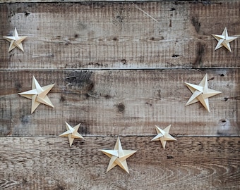 Origami star garland, Christmas decoration, hanging paper stars garland, Nordic Christmas, alternative wedding, Scandi style nursery bunting