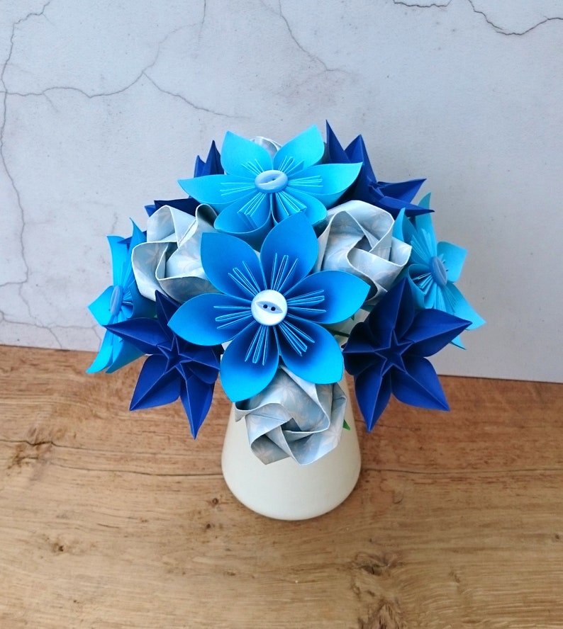 Origami Blüten Blumenstrauß Geschenk für Frau - Etsy.de