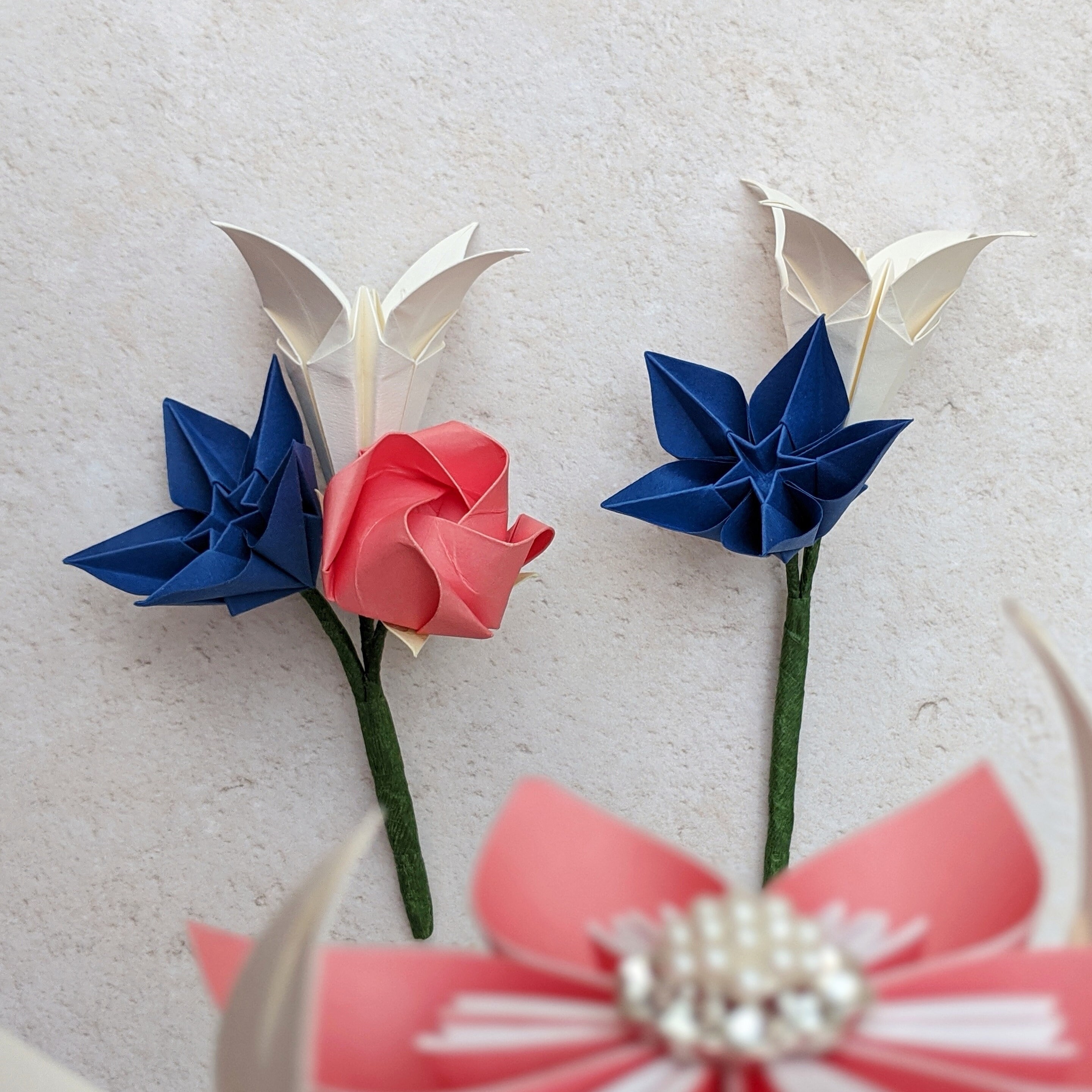 Paper Flower Boutonniere Groom's Origami Buttonhole Eco Etsy UK