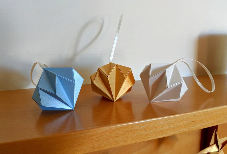 Origami Diamond Ornament Eco Friendly Paper Decorations - Etsy