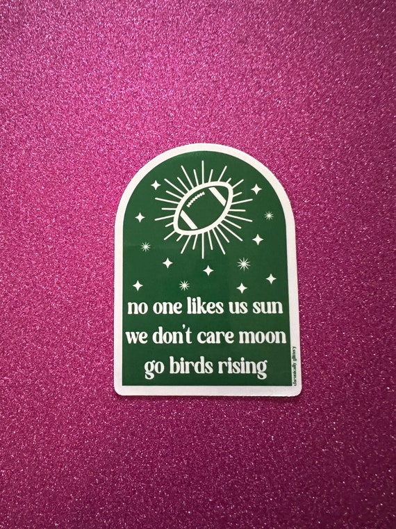 Philly Football Sun Moon Rising Sticker