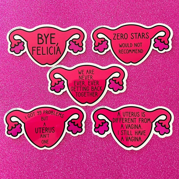 Funny Hysterectomy Sticker Pack, Bye Felicia, 99 Problems, Taylor Swift, The Office, Chronic Illness, Chronic Pain