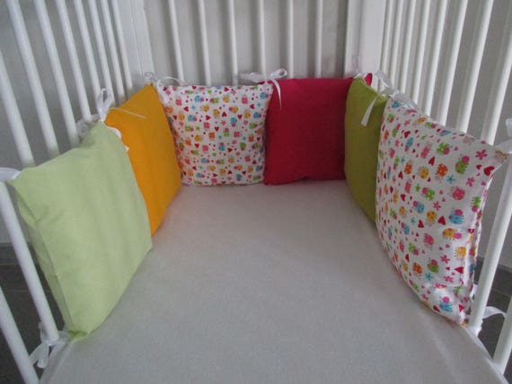 cot bumper cushions