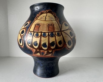 A Beautiful and very Rare XL Eva Fritz Lindner Design Vase, West Germany 1960.