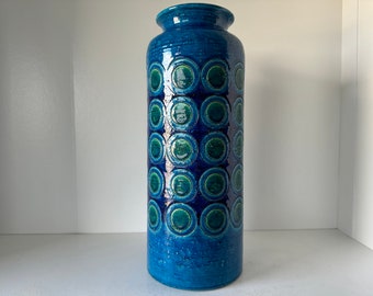 A Very Rare XXL Bitossi Aldo Londi design vase, with the Ikano Decor , Form Number 4709, Italy 1960.