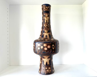 A Beautiful and very Rare XXL Eva Fritz Lindner Design Vase, West Germany 1960.