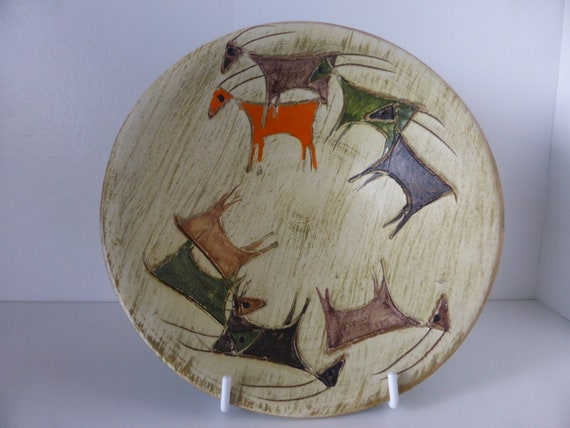 with Form Number VD 183-21 A Beautiful Bitossi Stambecchi Scale Italy 1960.
