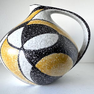 A Ruscha Milano Ceramic Jug with beautiful Colors, Form Number 315, West Germany 1960.