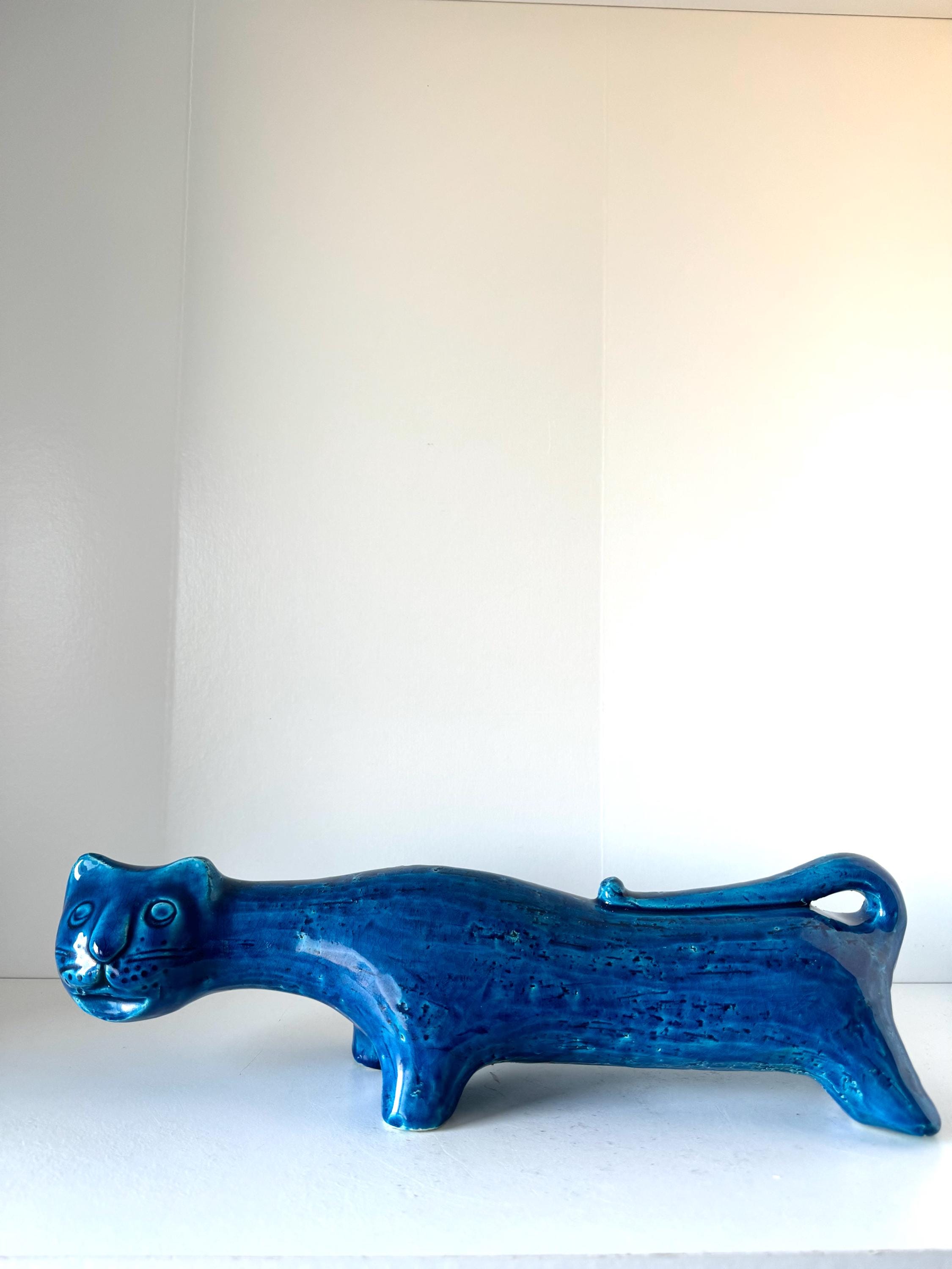 Bitossi ビトッシ Rimini Blu リミニブルー Cat 猫