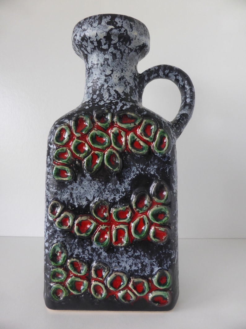 Decor Domino Formnumber 614-25 Rare 70/'s Design Dumler /& Breiden Fairytale Ceramic Vase West germany 1970.