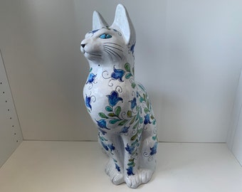 Beau et rare chat Pugi XXL, Designer Alvino Bagni pour Pugi, Italie 1960.