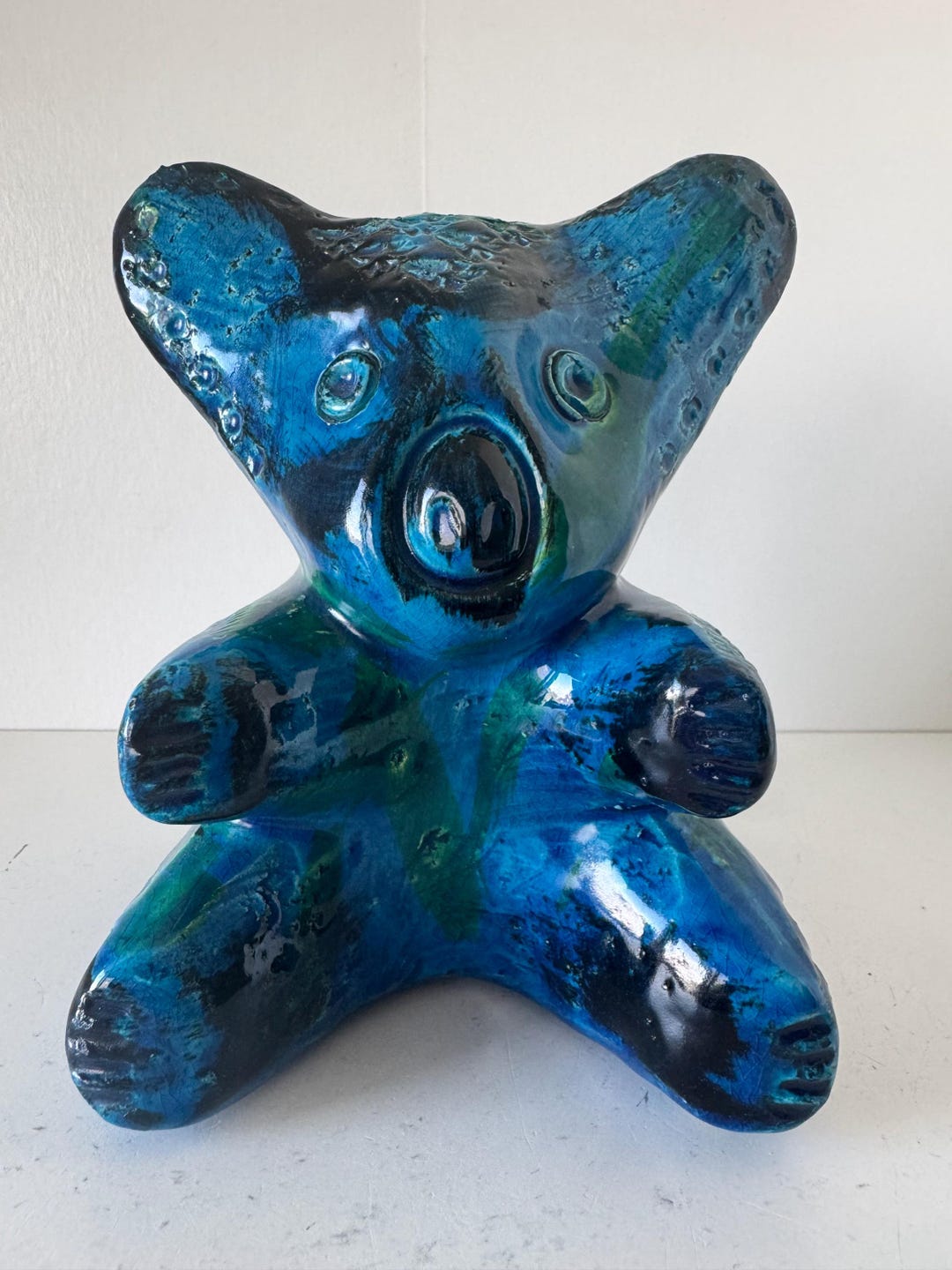 Bitossi Aldo Londi Blue Koala, Form Number T-2916, Italy 1960