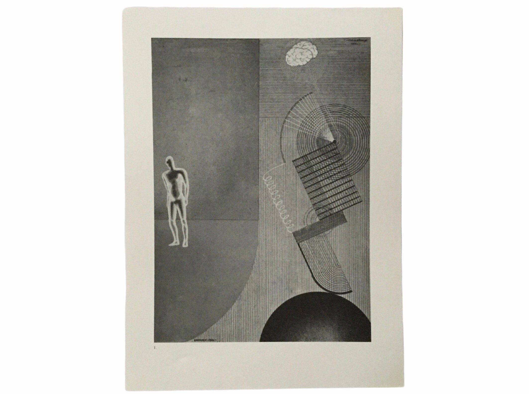 Vasarely - Antique France Print Poster Vintage Art Affiche Contemporaine Reproduction en Noir et Bla