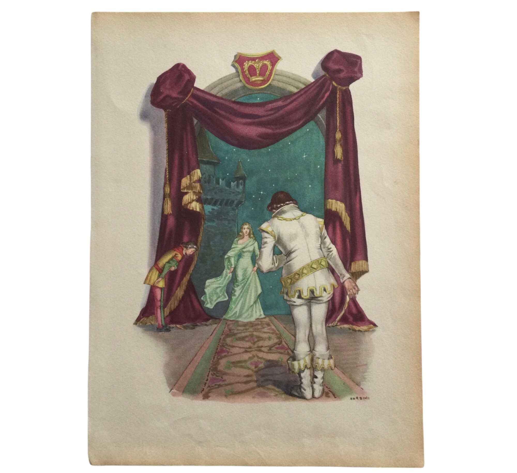 Décoration Murale Enfant Affiche Vintage Peau d'âne Conte de Grimm - Print For Children's Room 12, 9