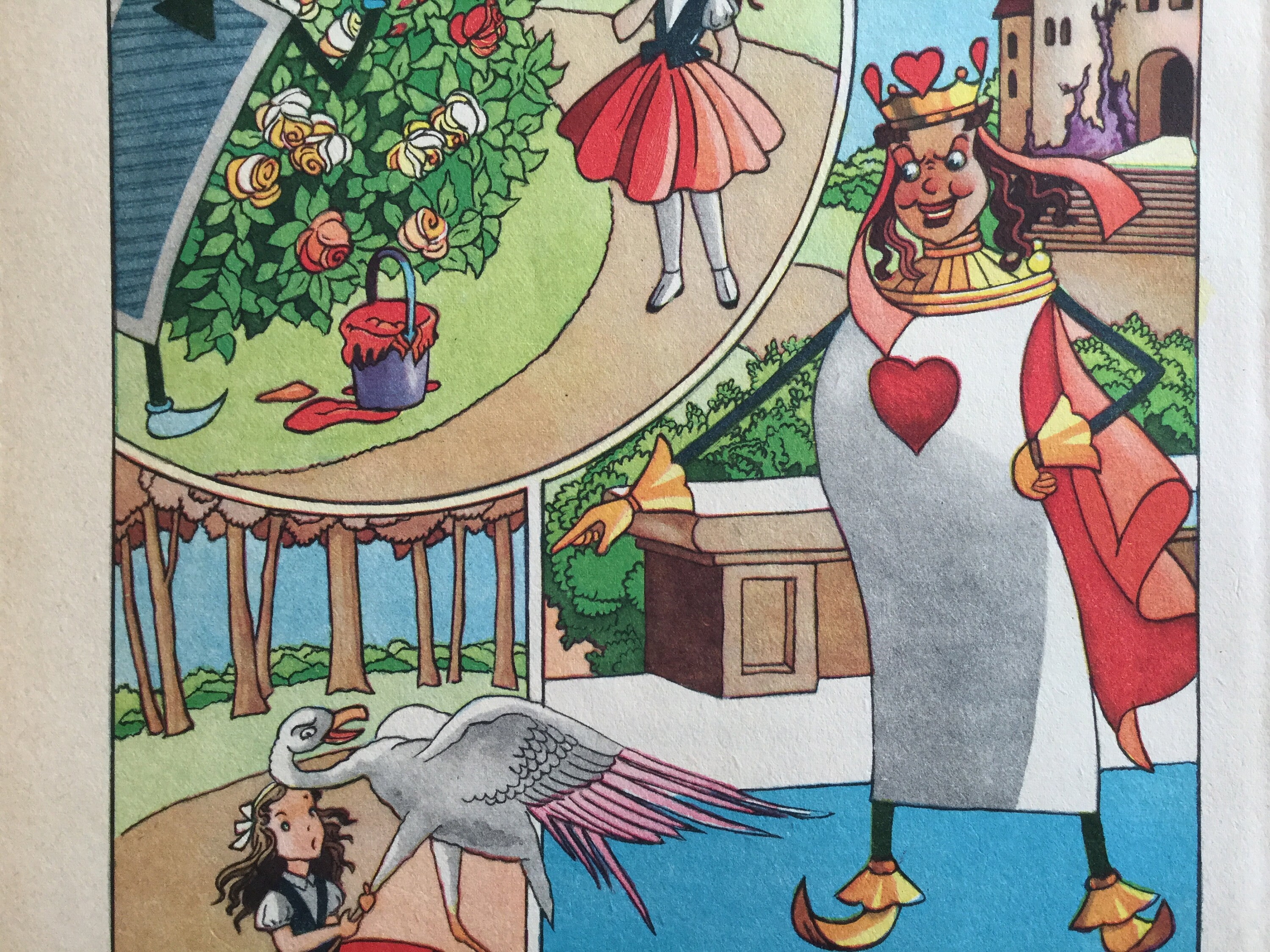 Decoration Murale Enfant Affiche Vintage Alice in Wonderland Au Pays Des Merveilles - Print For Chil