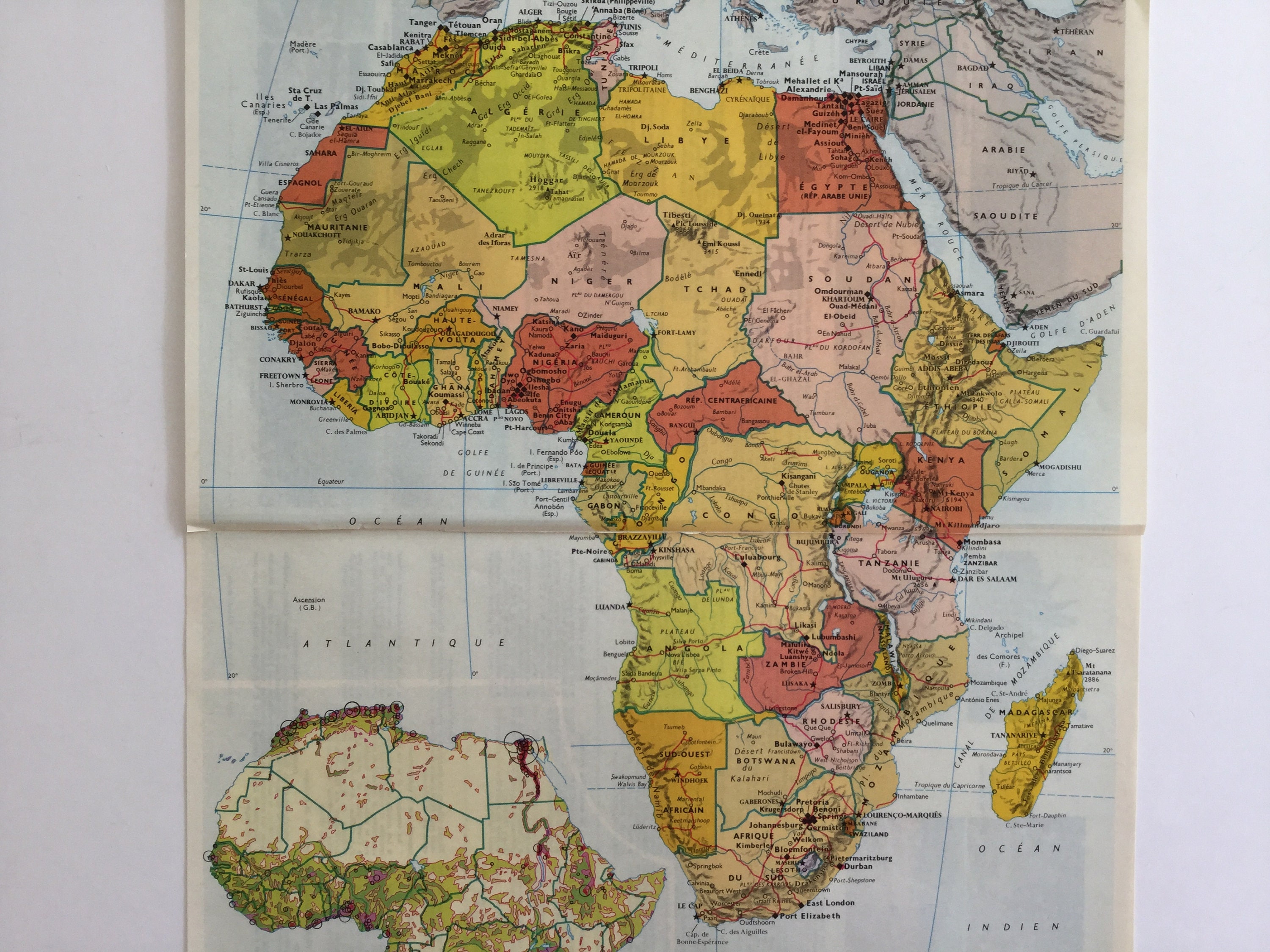 Old Map Of Africa - Vintage Map Wall Print