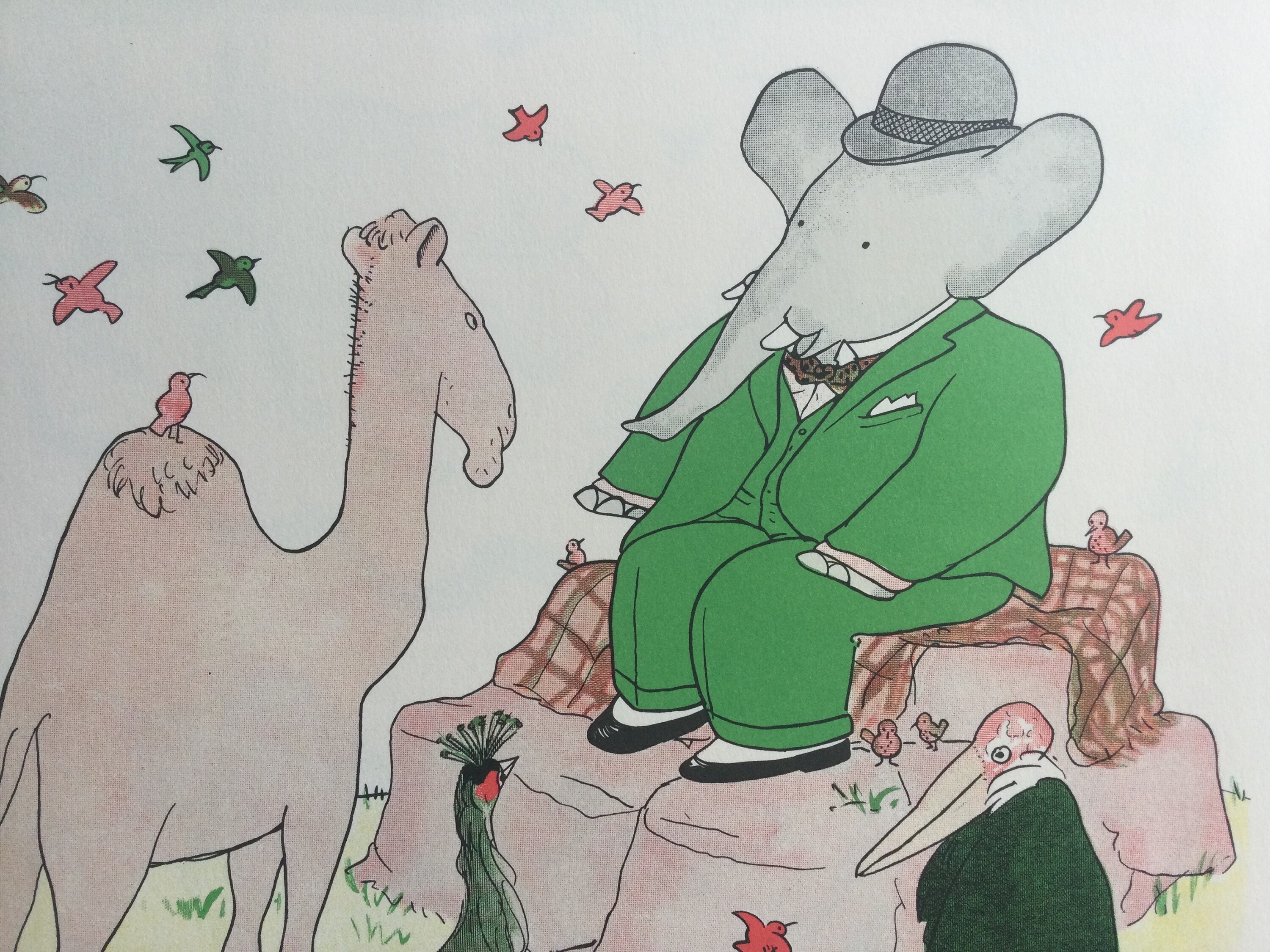 Décoration Murale Enfant Babar Poster Grand Format - Babar The Elephant Print For Children's Room Af