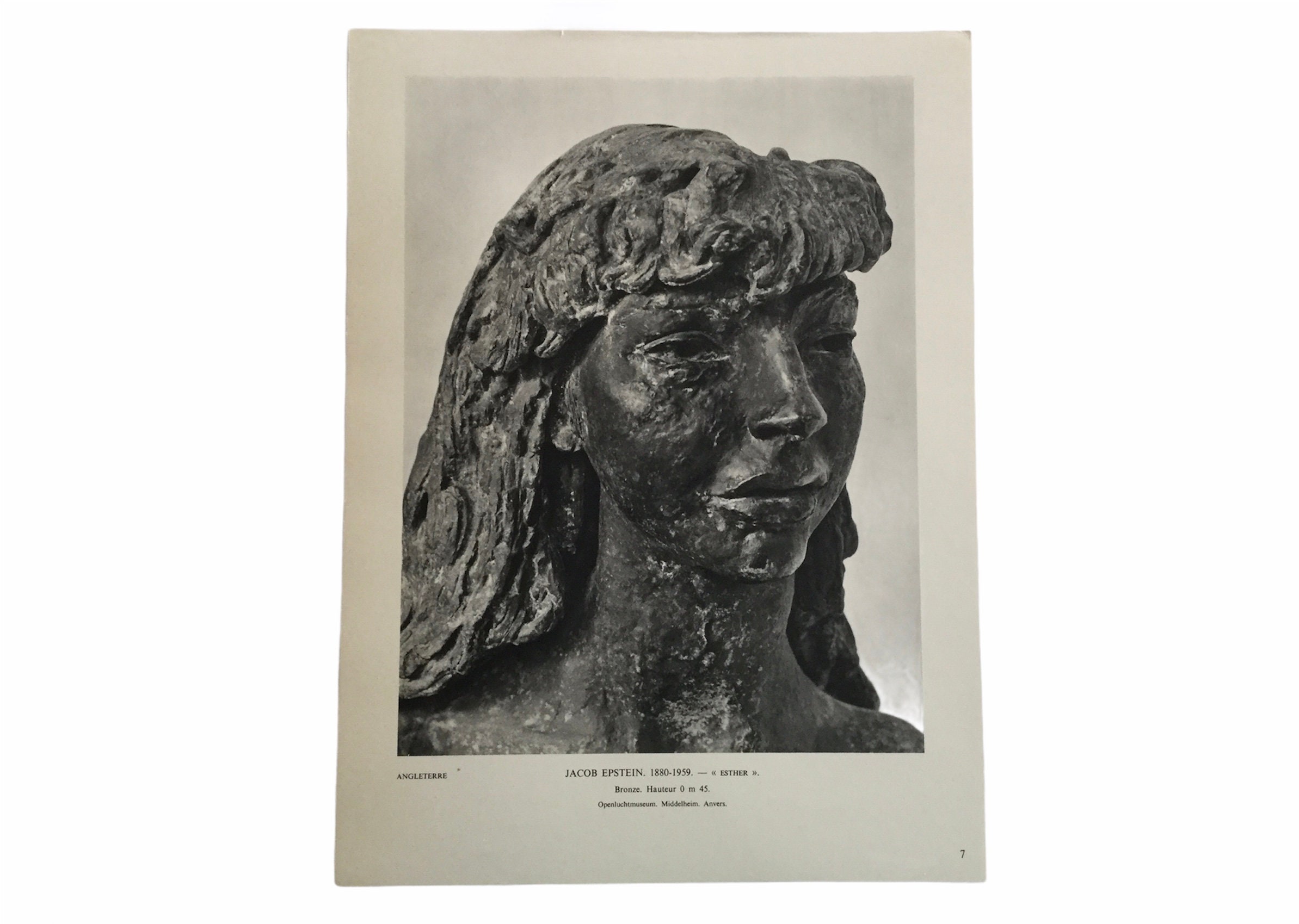 1960 Art Print - Jacob Epstein Esther Poster Art Affiche Antique France Print Vintage Français