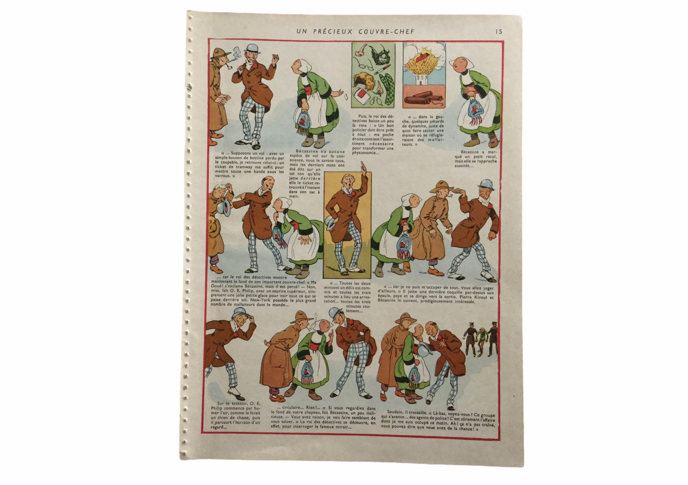 Affiche Enfant Vintage Bécassine, J.pinchon, Décoration Murale, Antique France Print - Vintage Frenc