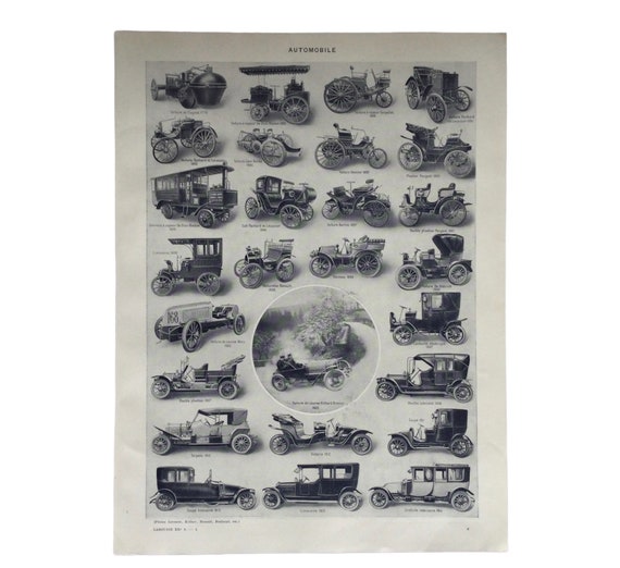 Automobiles, Vintage Cars From 1770 to 1914, Large Format
