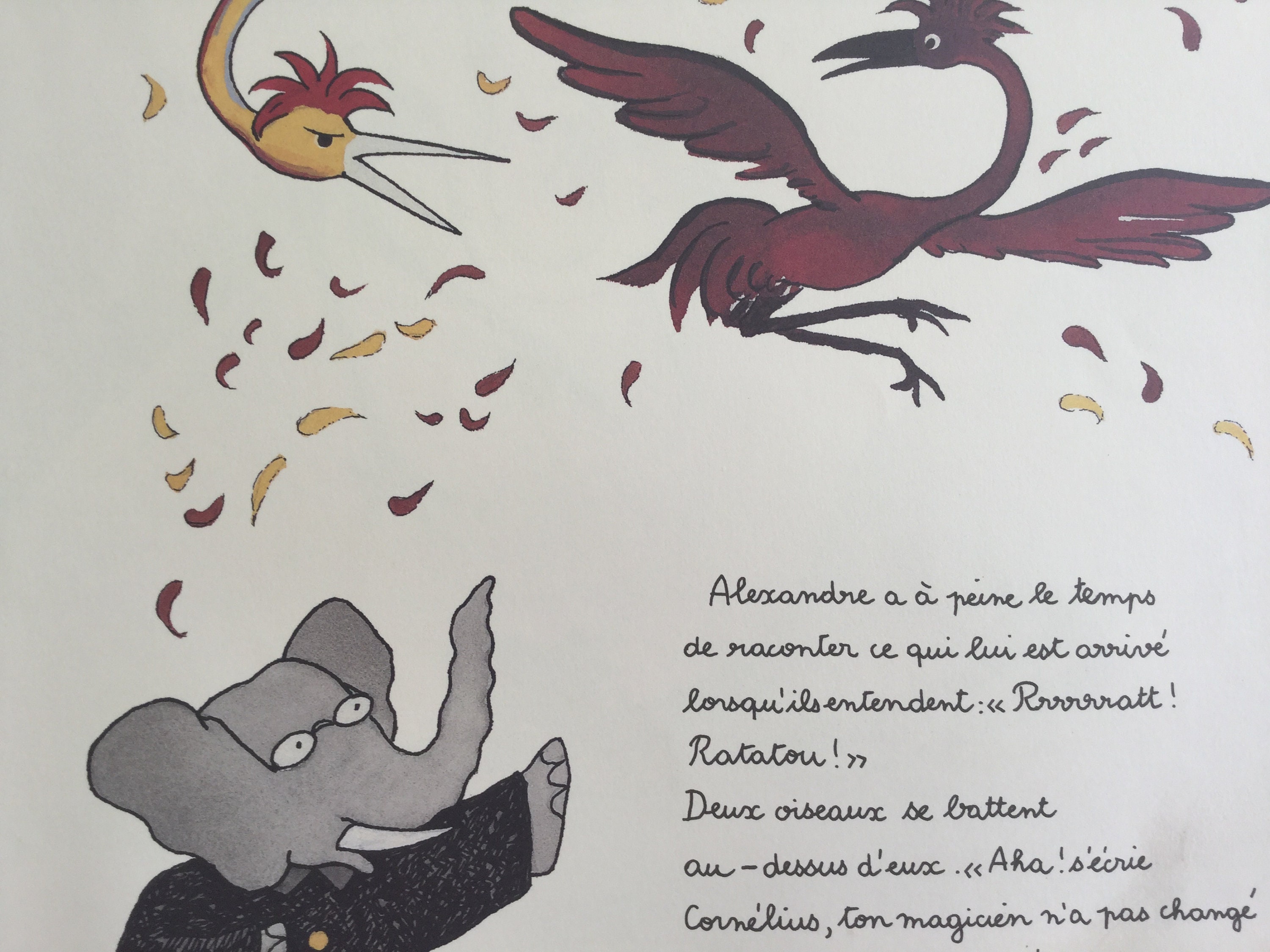 Babar Print - Babar The Elephant Poster Decoration Murale- Print For Children Room Antique Post Fran