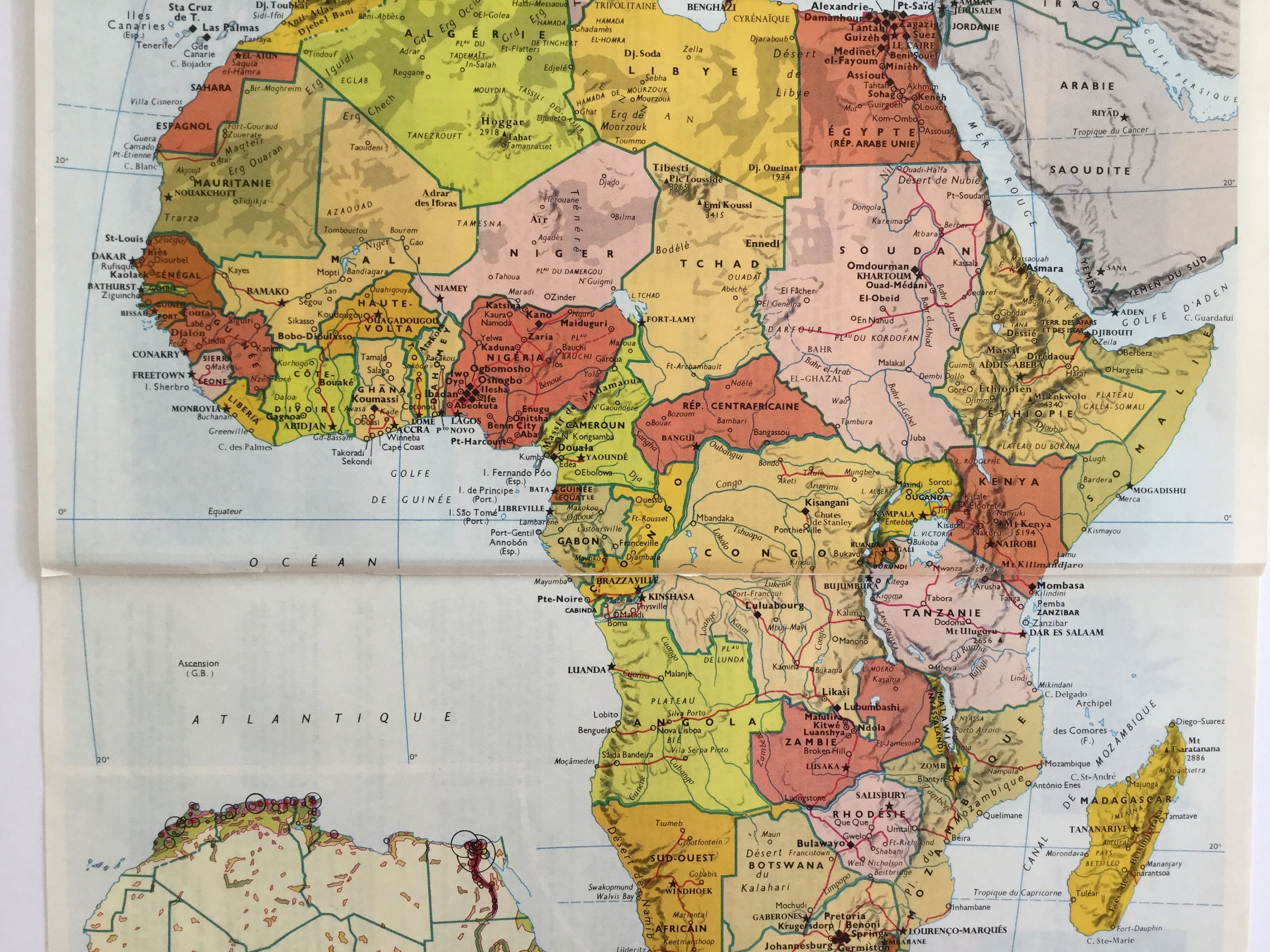 1960 Map Of Africa
