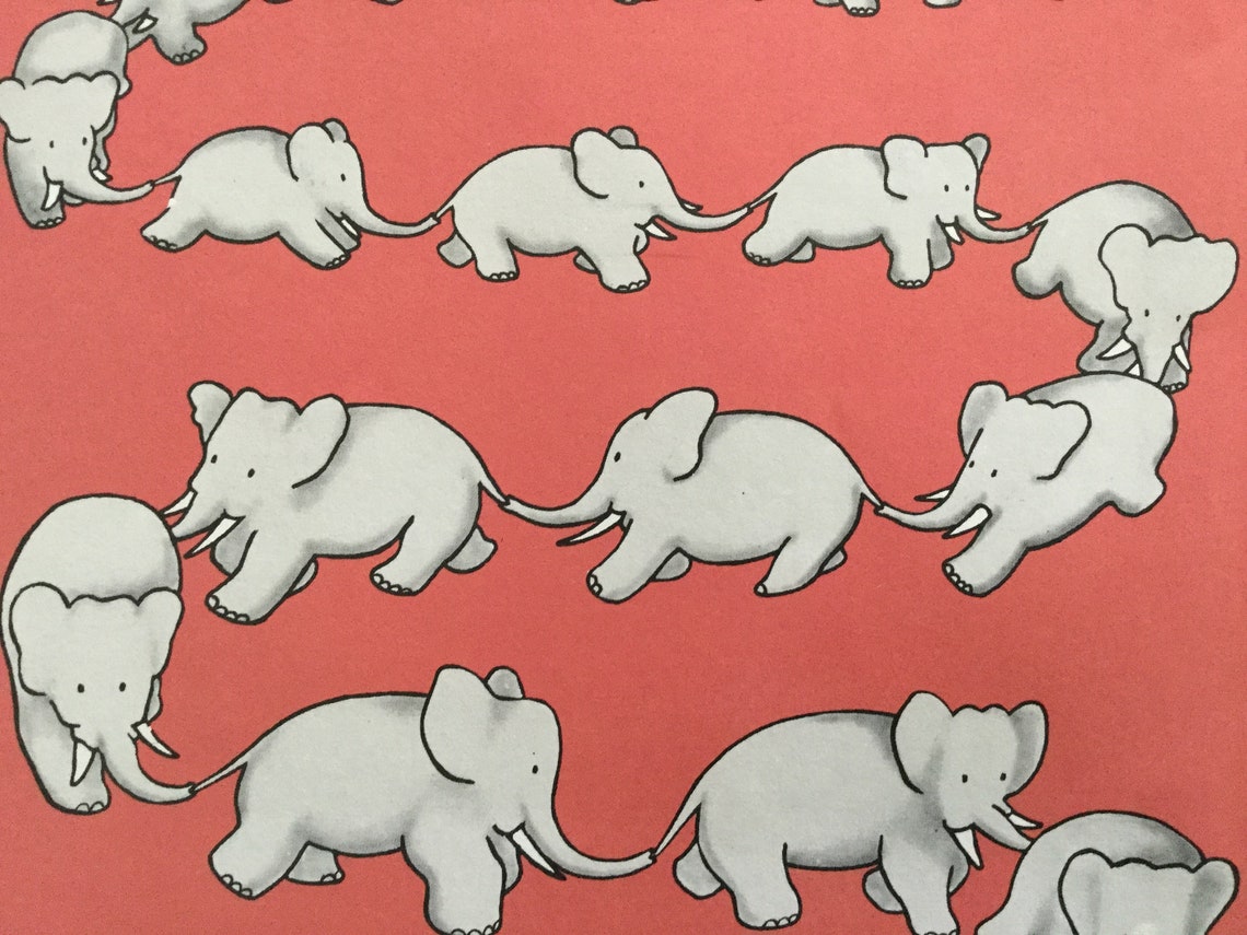 BABAR PRINT Babar the elephant Babar poster Wall Etsy