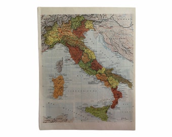 Tablier de Cuisine carte Italie drapeau italien avec prénom personnalisé italia