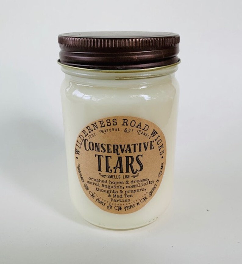 CONSERVATIVE TEARS Soy Candle  12 oz. image 0