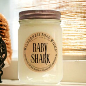 BABY SHARK Soy Candle | Bathtime | Spa | Aromatherapy