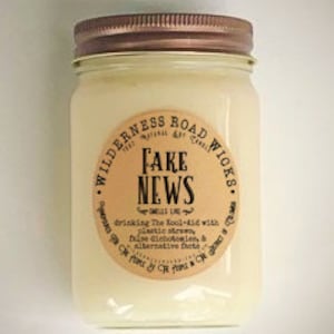 FAKE NEWS Soy Candle | Political Humor | Republican | Kool-Aid | Novelty Gift