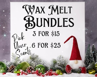 Wax Melt Bundle | Pick Your Own Scent | Handcrafted | Small Batch | Wax Cubes