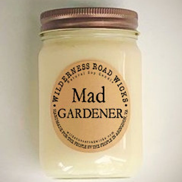 MAD GARDENER Soy Candle | Tomato Leaf Scent | Garden