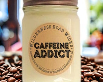 CAFFEINE ADDICT Natural Soy Candle | Coffee Scent