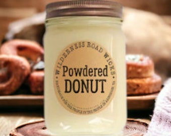 SUGARED DONUTS Natural Soy Candle | Kitchen | Office | Donut Scent