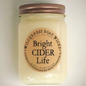 BRIGHT CIDER LIFE | Natural Soy Candle | Apple Cider Scent | Spiked Cider | Fall | Holiday Scent
