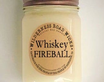 WHISKEY FIREBALL Soy Candle