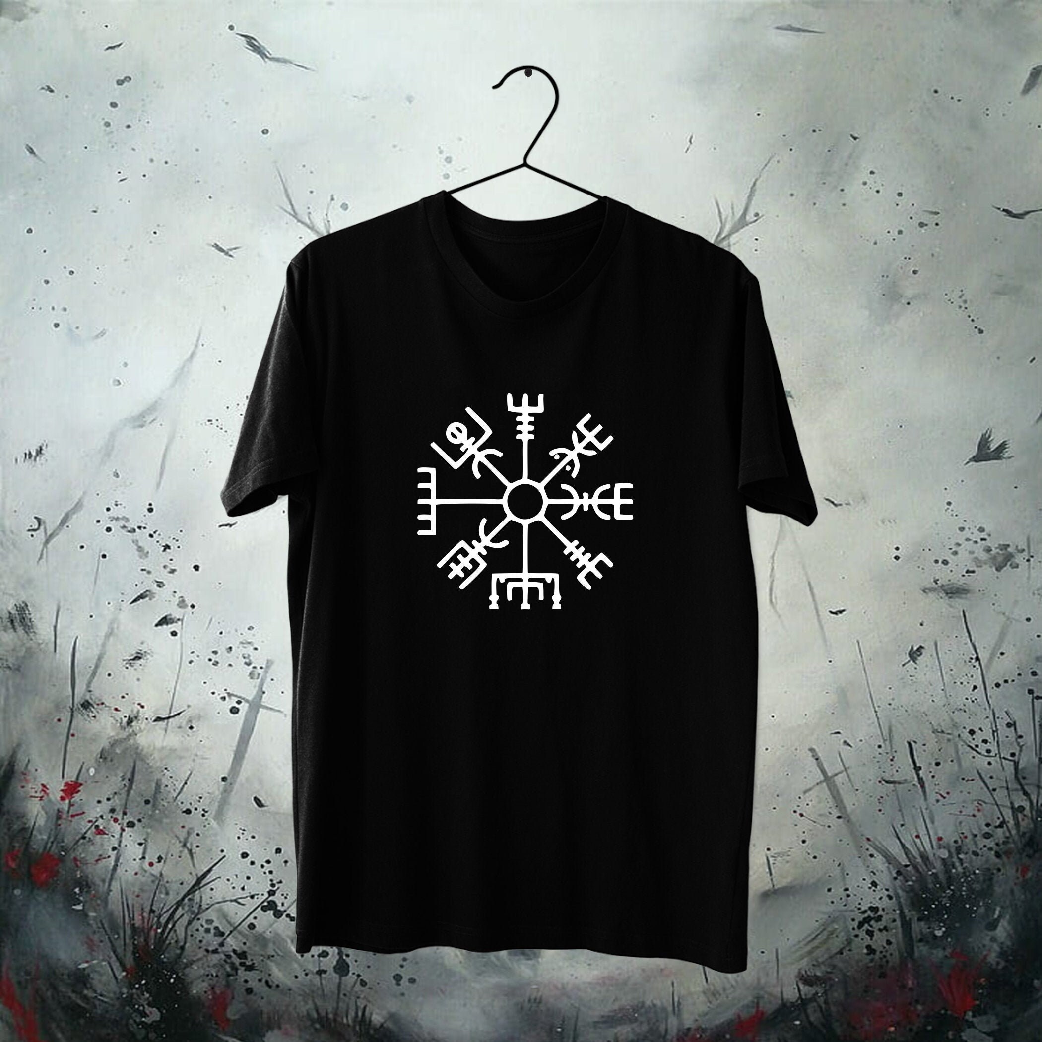 Old NORSE VEGVISIR COMPASS Tshirt Men's Women's Tee - Etsy