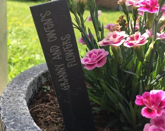 Personalised Garden Slate Plant Markers