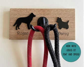 Personalised Dog Lead Hook Hanger, Christmas Gift, Pet Lead Holder, Customised Dog Puppy Gift. Dog lovers present, Dog lover gift, Doggy Dad