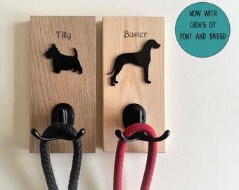 Personalised Dog Lead Hook Hanger, Dog Gift, Pet Christmas Presant.