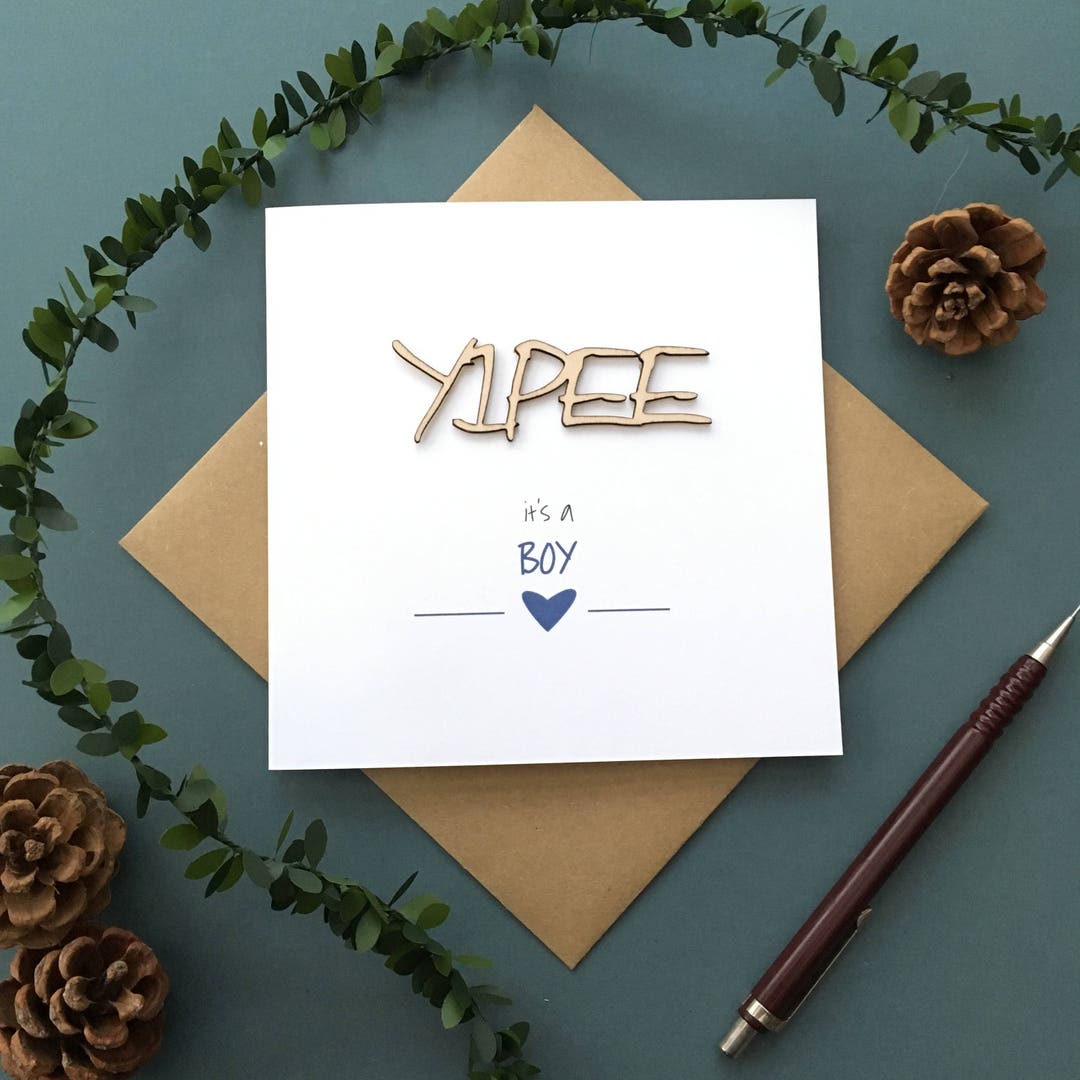 Yipee Its a Boy Yippee Its a Girl Yipee Its Twins New Baby Etsy