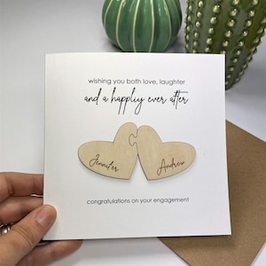 Personalised Engagement Card/Engaged at last/ anniversary card. image 3